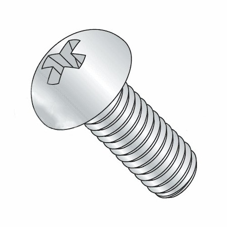 Newport Fasteners #8-32 x 3/8 in Phillips Round Machine Screw, Zinc Plated Steel, 100 PK 140868-100